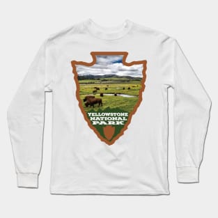 Yellowstone National Park arrowhead Long Sleeve T-Shirt